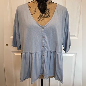 HYFVE short sleeve Dusty blue top